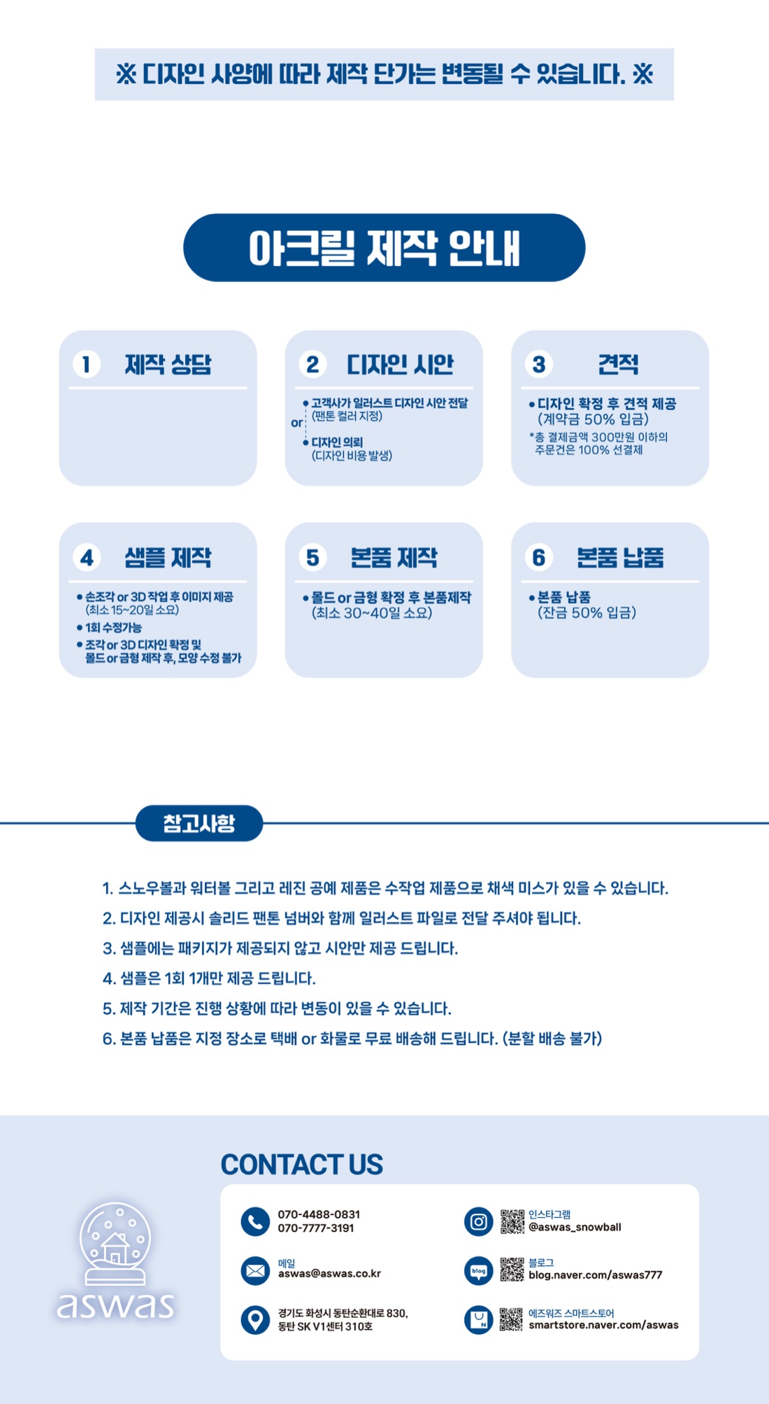 아크릴 제작안내