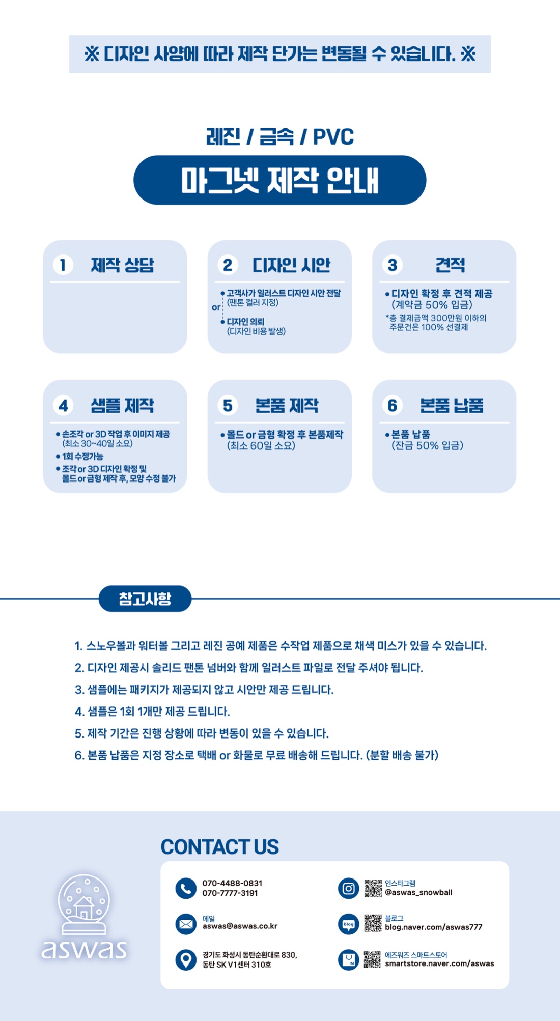 마그넷 제작안내